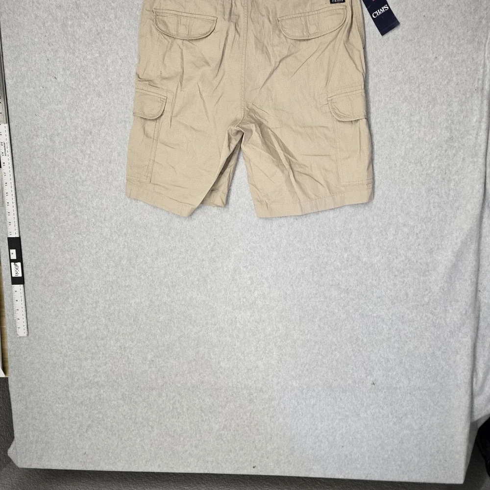 Chaps Men Shorts 36 Hudson Tan Cargo Ripstop 9